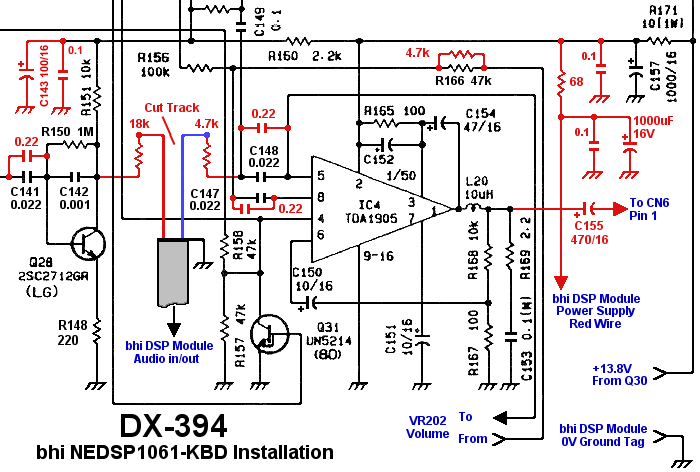 DX-394 bhi NEDSP-KBD Installation