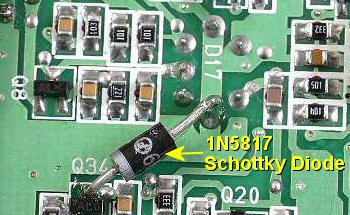 Schottky Diode Noise Blanker Modification