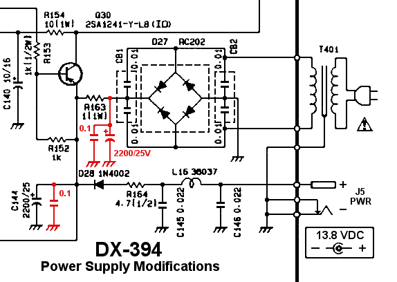 DX-394 Power Supply Modifications